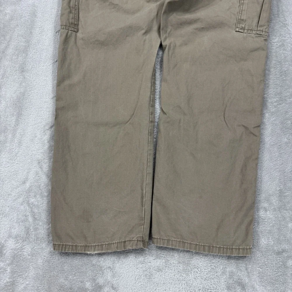 Wrangler Pants Mens‎ 38x32 Beige Ripstop Cargo Relaxed Workwear Hiking Gorpcore